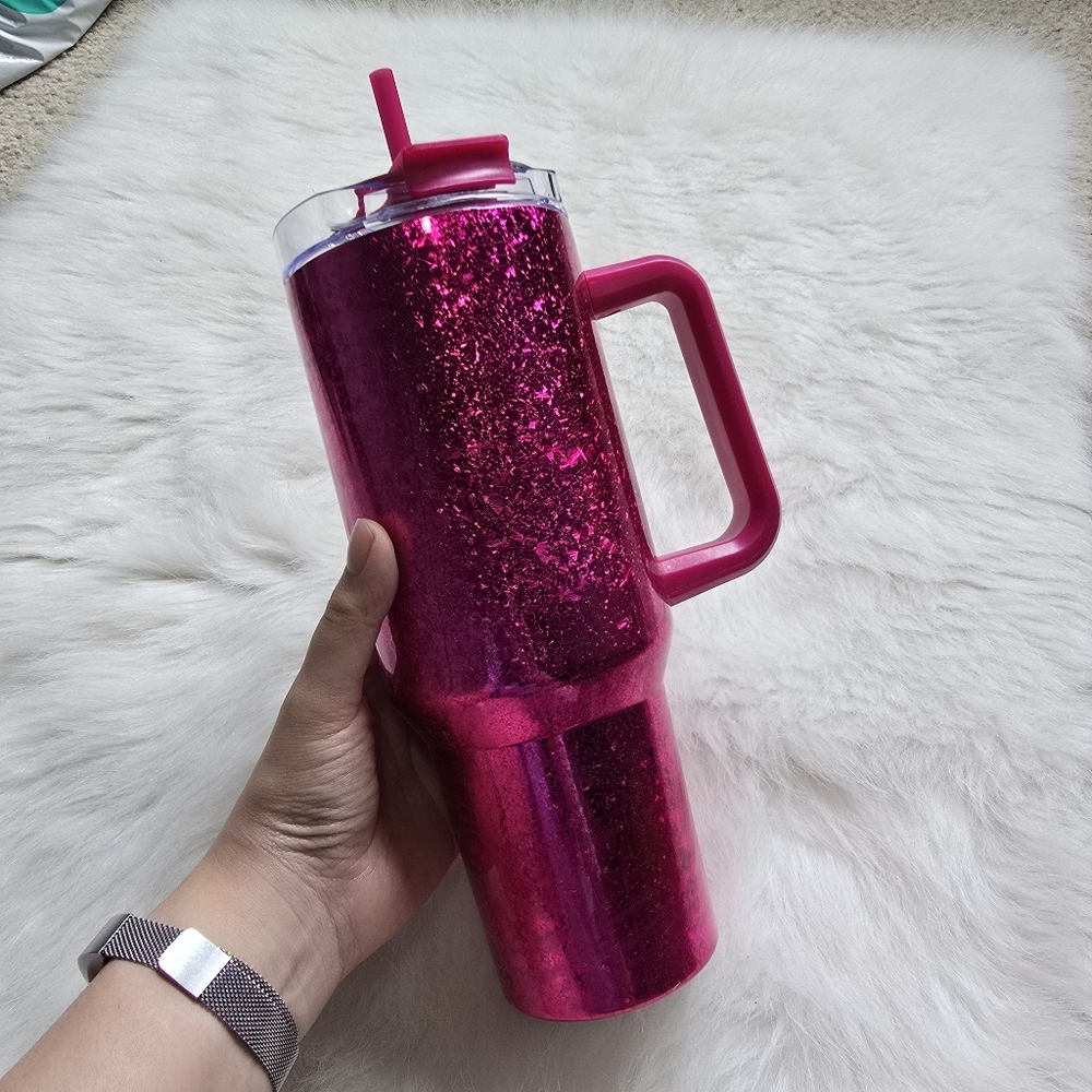 Modern Expression Pink Stainless Steel Tumbler 45oz